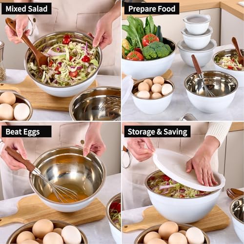 LKTDYMEG Mixing Bowls with Lids