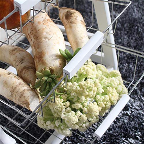 Carrito de cocina con ruedas cajones y estante de almacenamiento 3