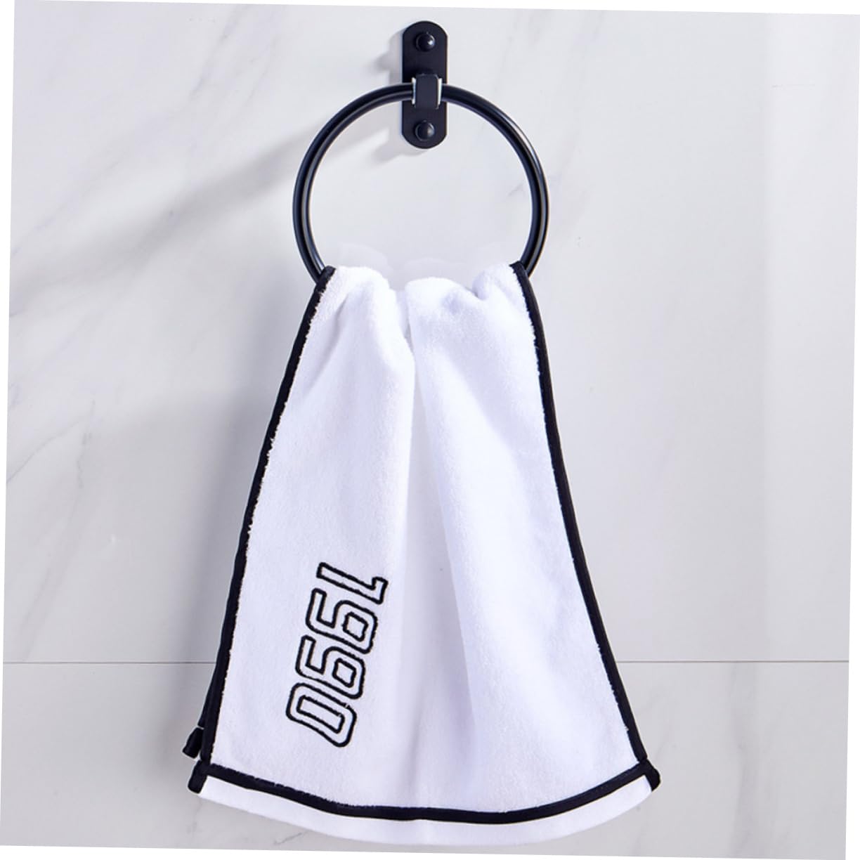 Housoutil 2 Toalleros Elegantes Sin Perforaciones De Aluminio Redondos para Una Sola Barra