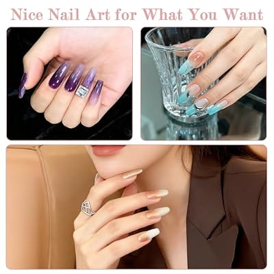 300PCS Nail Sponges for Ombre with 2PCS Grabbing Pen, Professional Ombre Nail Sponge Soft Nails Art Sponges With Grabbing Pen Nails Tech Must Have Manicure Supplies for Salon & Home Use