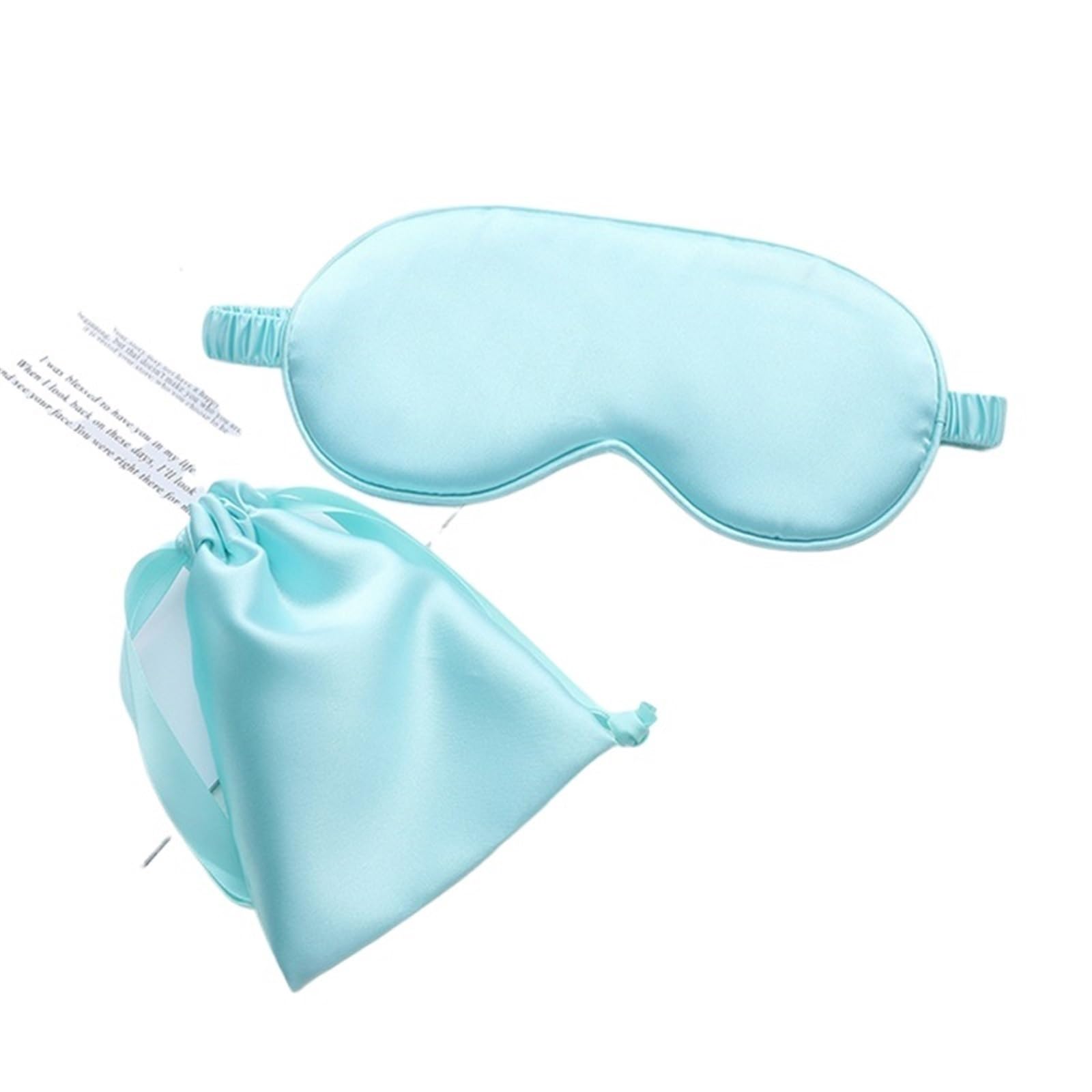 antifaz Antifaz de seda con bolsa de transporte, antifaz de viaje for dormir, for mujer, hombre, funda for la siesta, cómodo parche for los ojos, ayuda a descansar los ojos, cubierta for dormir(Fresh