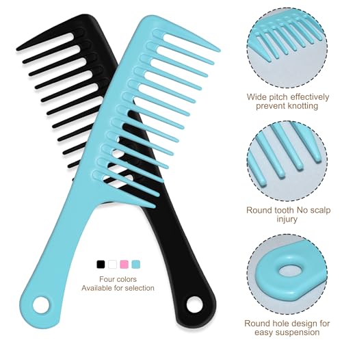 image for MODENGKONGJIAN 4PCS Wide Tooth Detangling Comb, Large Hair Styling Com