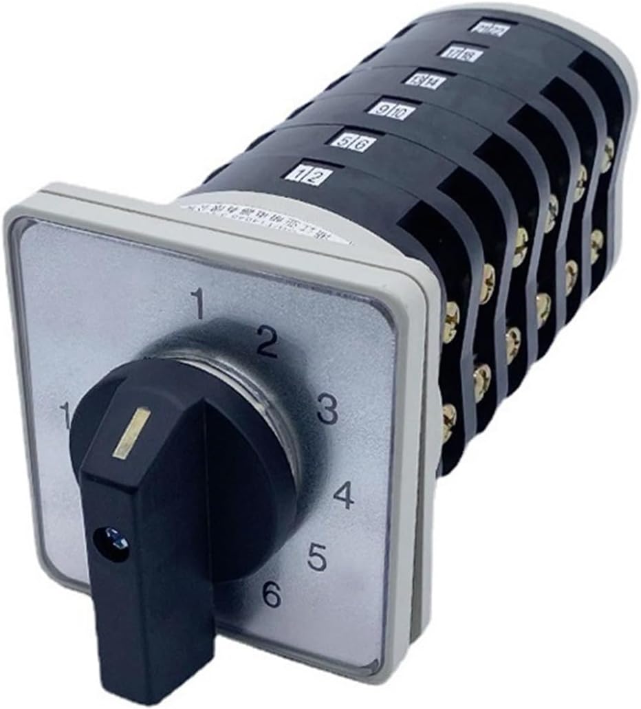 10 Position KDHC-63/6 * 10 Rotary Cam Switch 6 Poles 63A 24 Terminals Welder for Bx6 Welding Machine Control