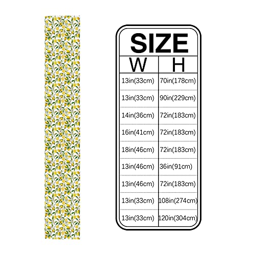 Xspring Yellow Lemon Linen Burlap Dresser Scarves Table Runner For Kitchen Natural Fruit Wedding Decorations And Crafts Table Runner For Dinner Holiday Parties, Wedding, Events 13×90Inch #TOP4