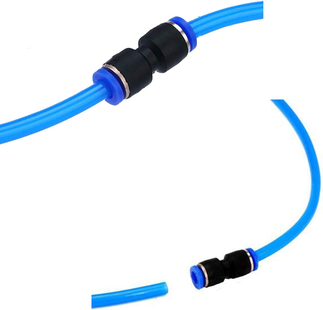 Toolly Straight Push Connectors, Quick Release Plastic Push to Connect Fittings Kit, 50 Pcs Air Line Fittings for 5/32 1/4 5/16 3/8 1/2 Inch Tube : Industrial & Scientific