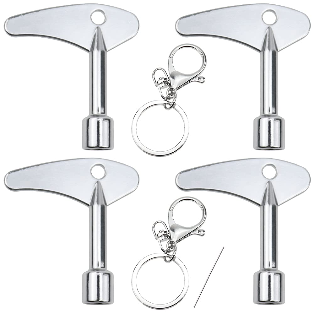 PLCatis Gas Meter Box Key Triangle Key 4Pack Utility Key Strong Metal