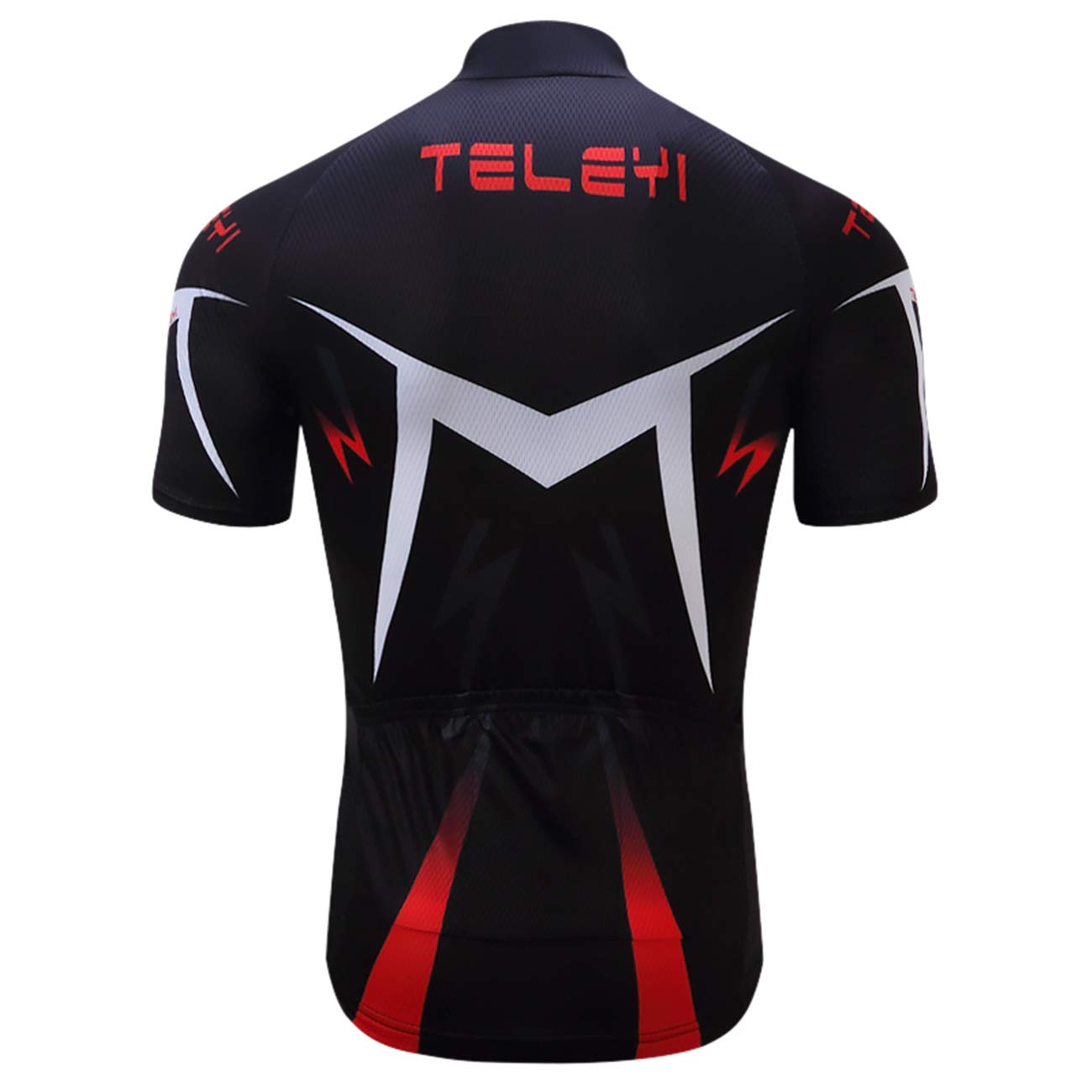Men's Cycling Jersey Summer Cycling Shirt Short Sleeve Bicycle Clothing Breathable Full Zipper Bicycle Jacket with 3 Pockets