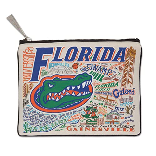 Catstudio Collegiate Zipper Pouch, University of Florida Travel Toiletry Bag, Ideal Gift for Alumni, Makeup Bag, Dog Treat Pouch, or Travel Purse