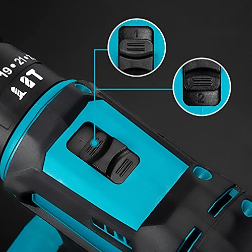 QHYXT 3-in-1-Akku-Schlagbohrmaschine, elektrischer Schraubendreher, elektrische Bohrmaschine, elektrischer Schlagbohrer… – Bild 8