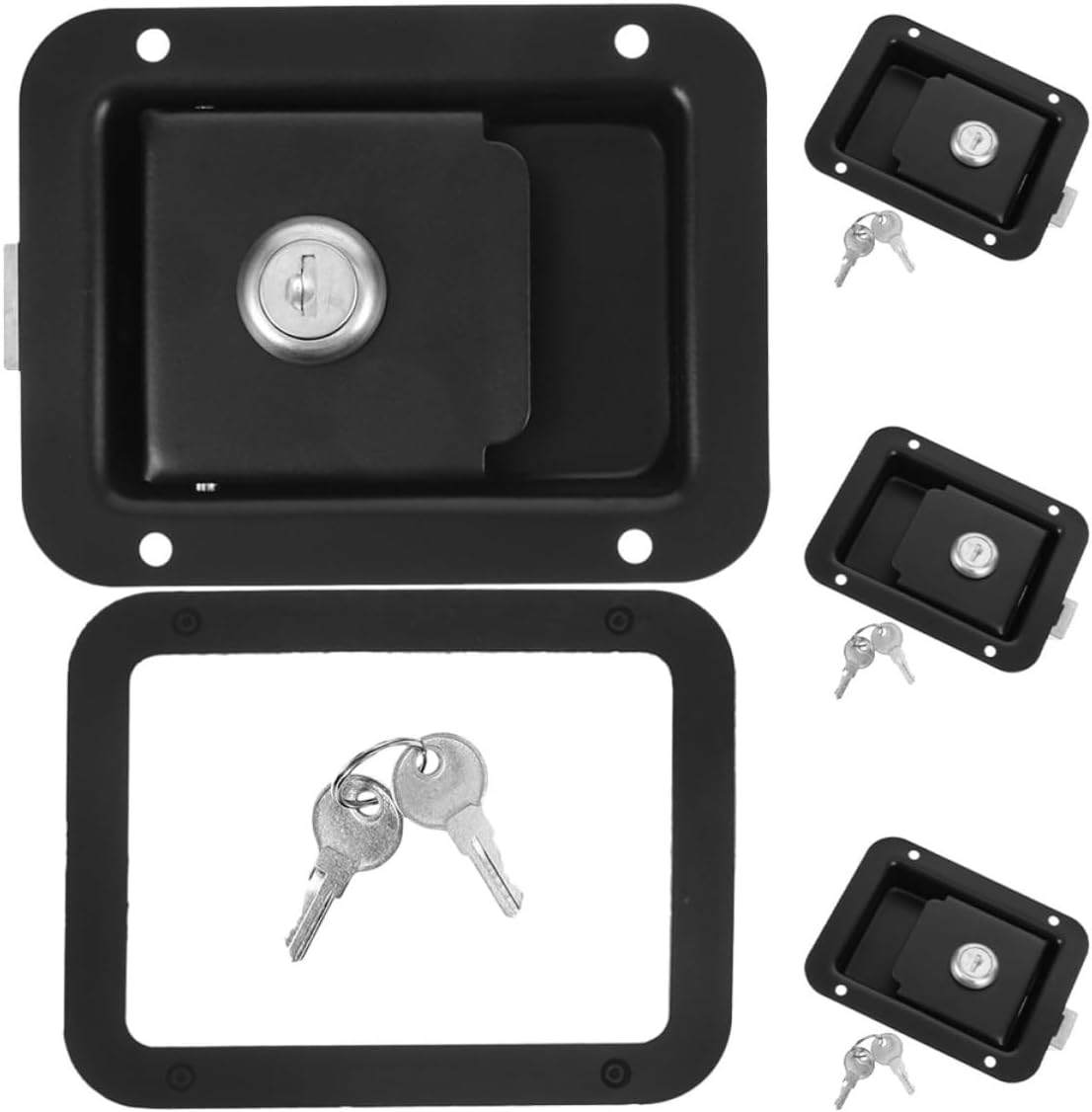 4 Pack Trailer Door Latch Lock Stainless Steel Rv Security Fit