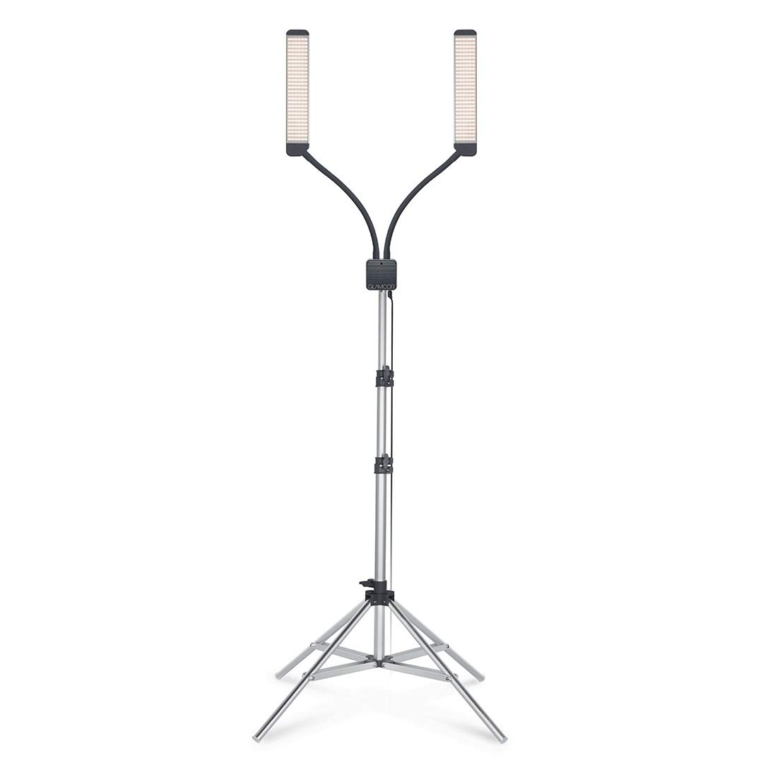 GLAMCOR Ultra X Portable LED Lighting Kit for Beauty and Skincare, Filming, and Photography
