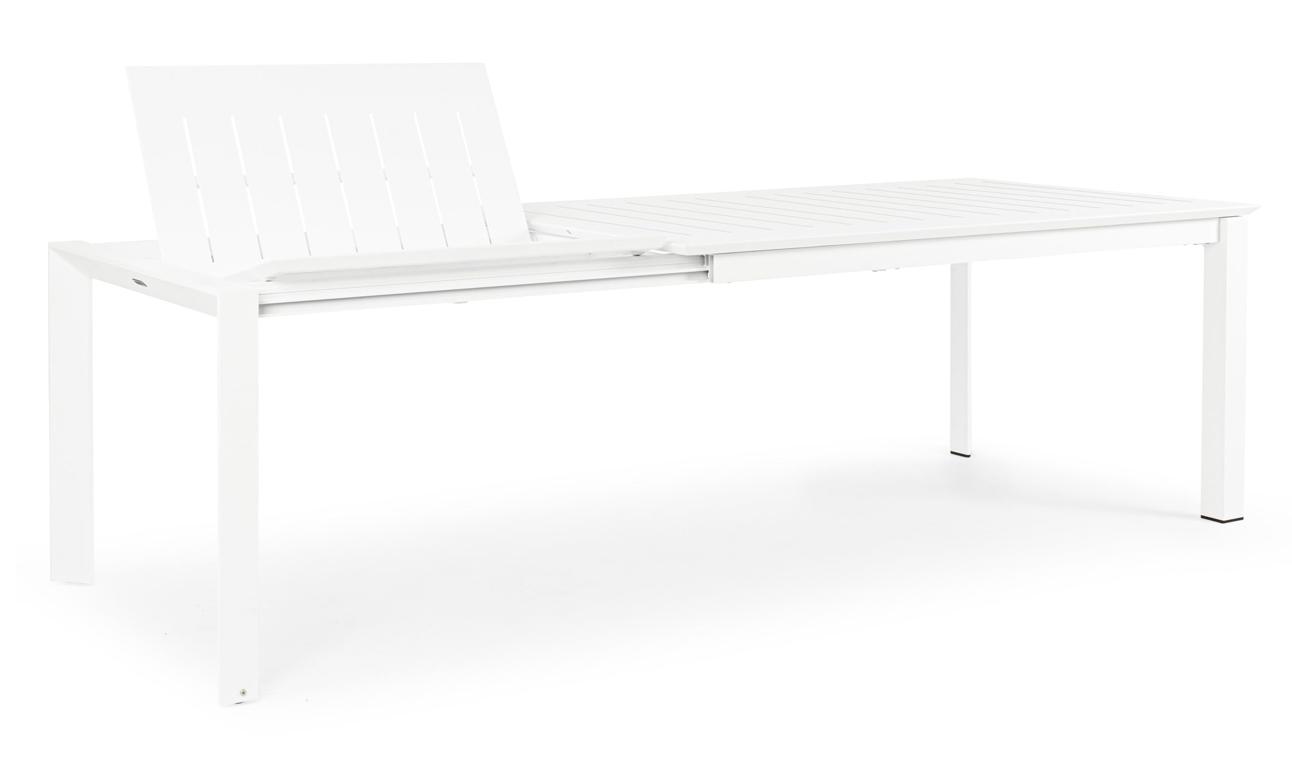 TAVOLO KONNOR ALLUNGABILE 160/240X100CM BIANCO DA ESTERNO GIARDINO INTERNO