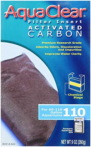 water filter insert - Hagen 6-Pack AquaClear 9-Ounce Activated Carbon Water Filter Insert for Aquarium