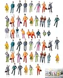 Set complet: Comprend 50 figurines H0 peintes, prêtes à l'emploi, pour donner vie à vos modèles et créer des scènes captivantes