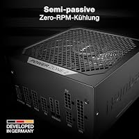 be quiet! Power Zone 2 1000W Netzteil, 80 Plus Platinum und Cybenetics Platinum Zertifizierung, semi-Passive Kühlung, Pure Wings 3 140mm Lüfter, 90° abgewinkelter 12V-2x6-Anschluss, PCIe 5.1/ATX 3.1 – Ansicht 3