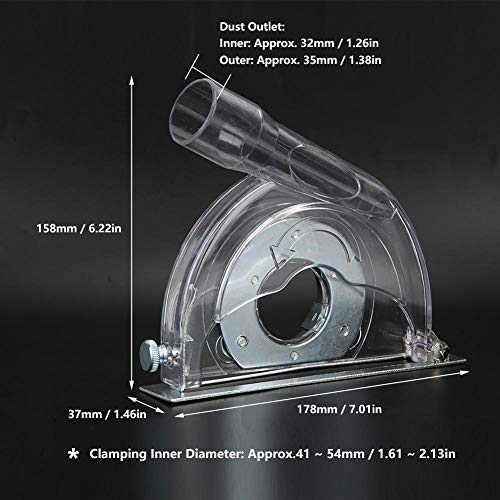 Grinding Cover B-110A Dust Shroud Cover Grinding Shroud With Hex Wrench And Grinder Disc For Angle Grinder #TOP4