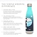 Simple Modern 25oz Wave Water Bottle - Stainless Steel Double Wall Vacuum Insulated Metal Reusable - Leakproof Ombre: Bermuda Deep