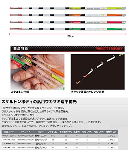 Amazon.co.jp: プロックス(PROX) 攻棚ワカサギ扁平スケルトン穂先 28/S