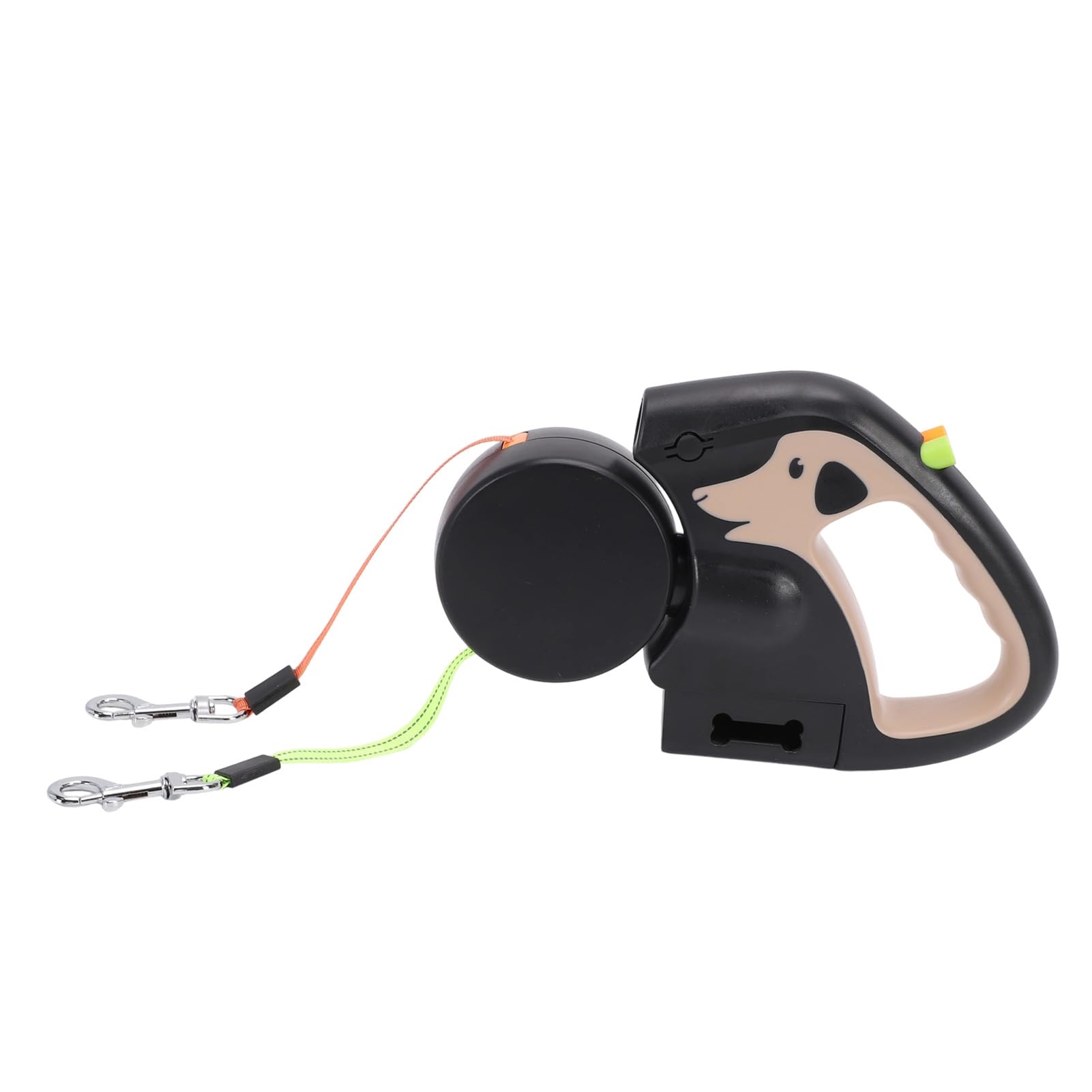 Generic Doppio Guinzaglio Retrattile per Cani Maniglia Ergonomica Guinzaglio Estensibile Antiscivolo per 2 Cani Che Camminano per di Piccola e Media Taglia