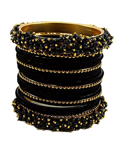 Womens Brass Base Metal and Stone Bridal Bangles Set (Golden) (B09CNJSLSC) Amazon Price History, Amazon Price Tracker
