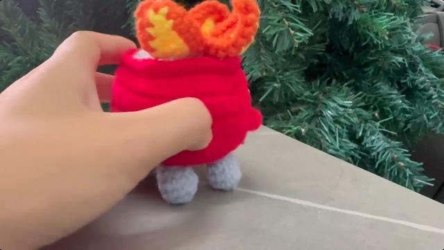 Amazon.com: RovyFota Emotional Support Crochet Dumpster Fire with