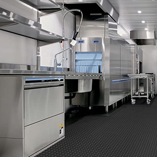 Nisorpa Gummimatten 300 x 150cm Gummimatte Meterware 3mm Dicke Gummiläufer Bodenmatte Schutzmatte Antirutschmatte Bodenschutzmatte Gummi Matte für Keller, Werkstatt, Garage