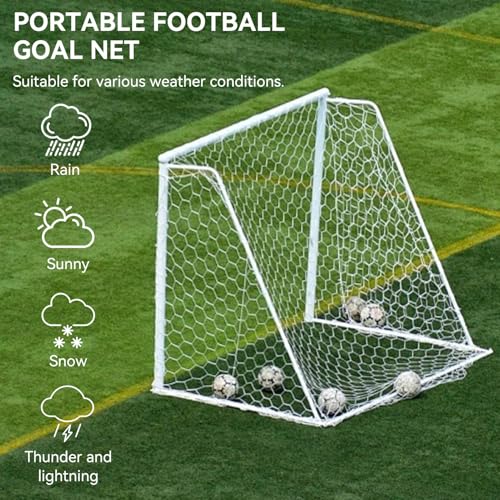 Filet de football 3x2m ultra résistant avec sangles de fixation