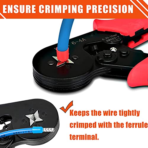 Conjunto de Alicate de Crimpagem de Virola com Conectores de Terminal de 1200 Peças Brastoy