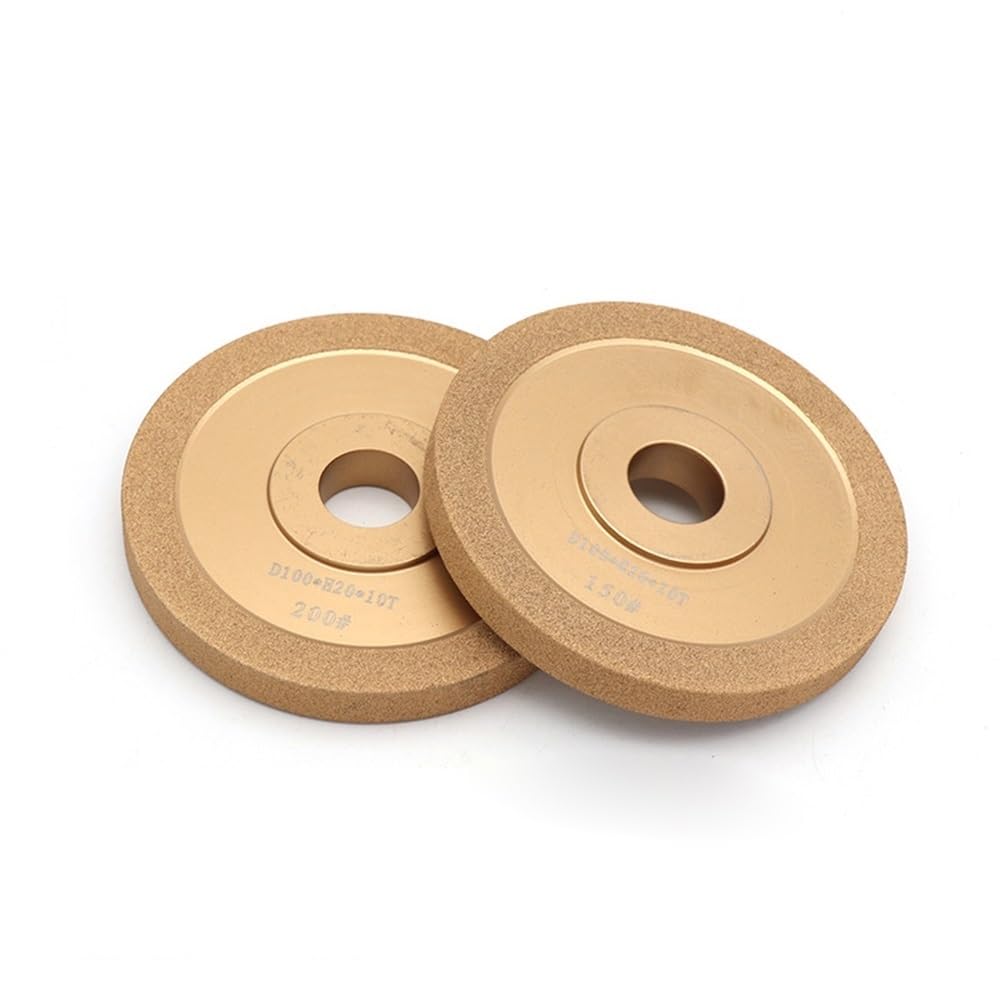 Meule diamantée brasée 4 pouces, grain 100 150 200 320 400 Disque de meulage de brasage, meule de polissage diamantée de forme plate(400)