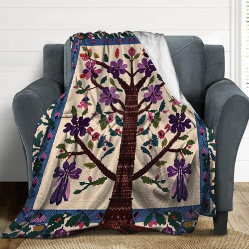 Couverture de lit en flanelle 152x203 cm légère et douce pour canapé