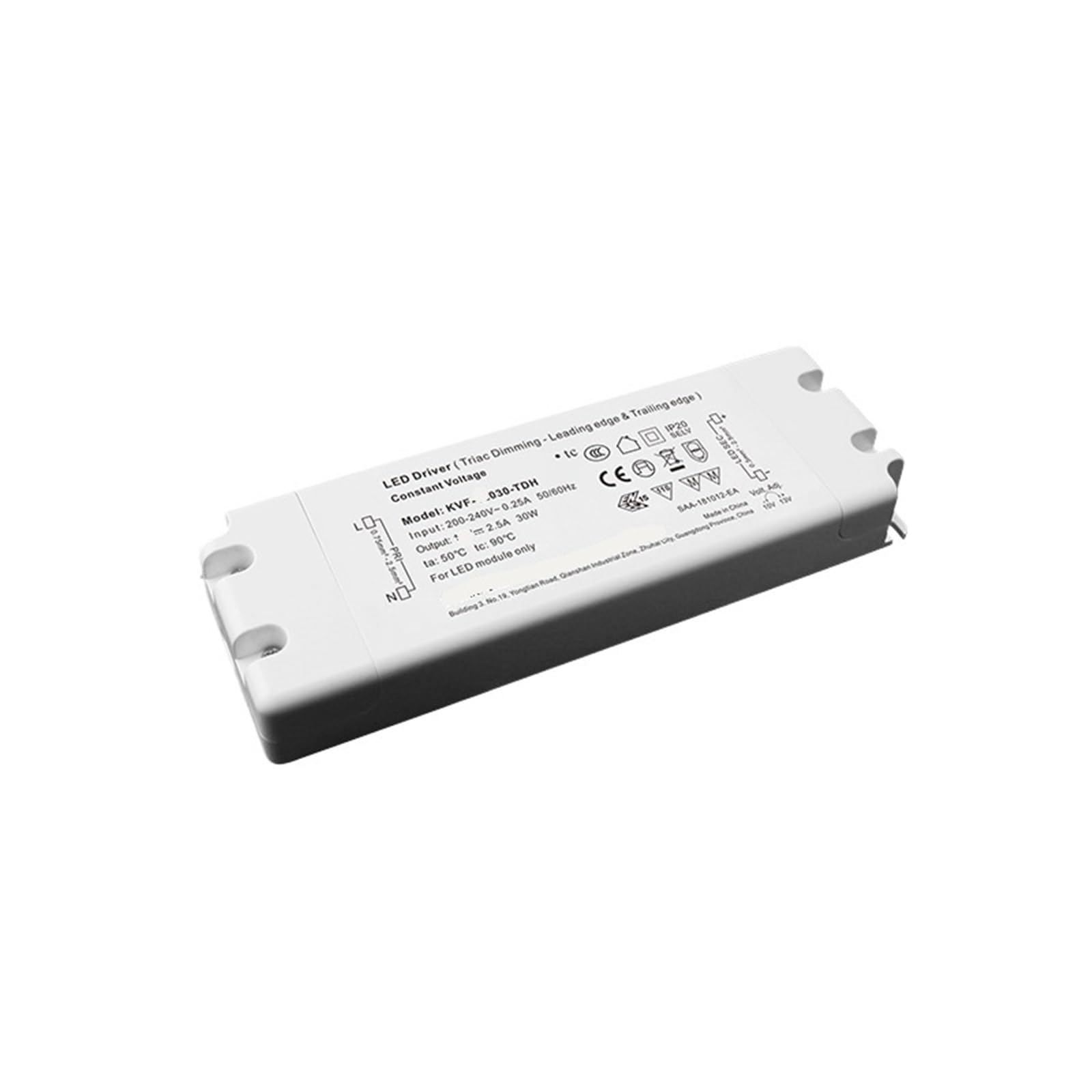 PWANUIGTE 12v 24v 48v Light Strip Controller Transformer 30w 600w Constant Voltage Waterproof thyristor dimming led Driver Power(48V 0.63A 30W)