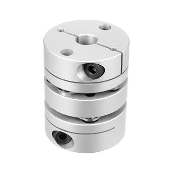 uxcell 8mmx6.35mm Clamp Tight Motor Shaft 2 Diaphragm Coupling Coupler