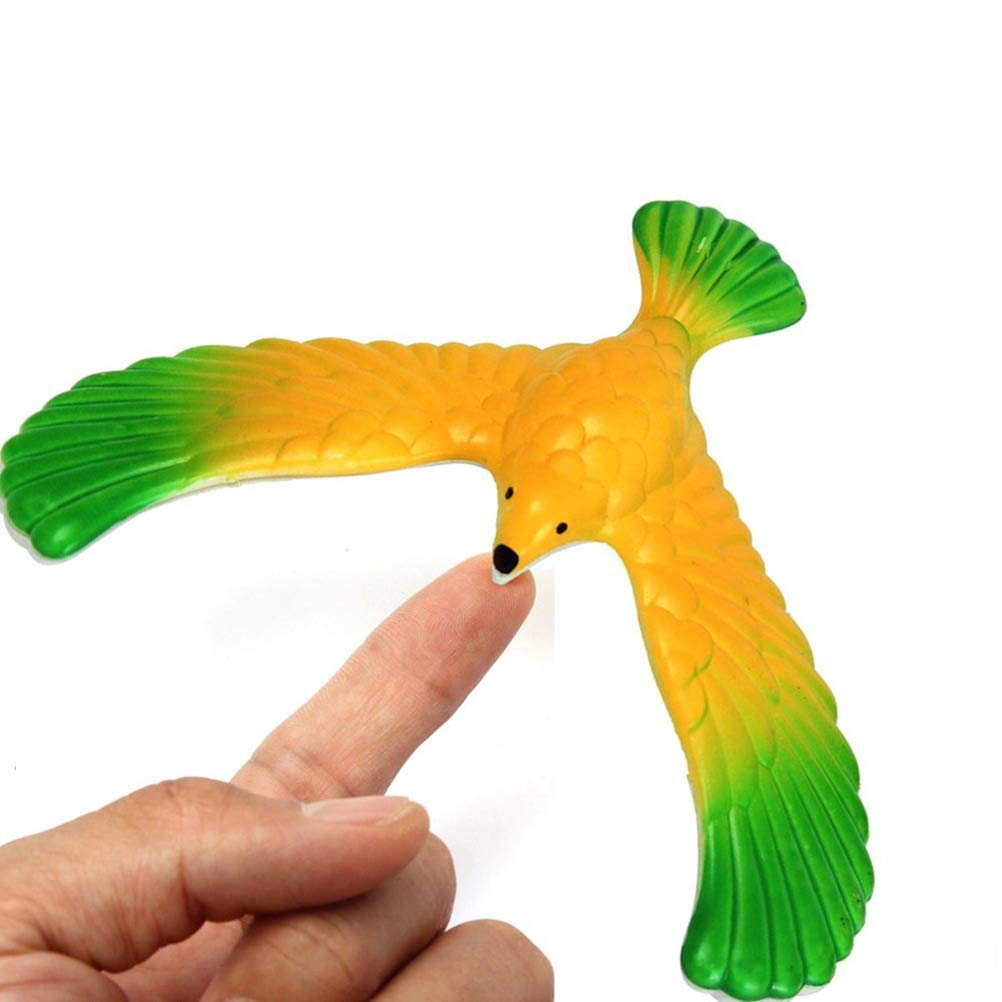 Lot De 6 Jouets D'équilibre Pour Enfants - Pyramide Aigle En Plastique - Jouet De Gravité éducatif - Couleurs Variées, ~13x10 Cm