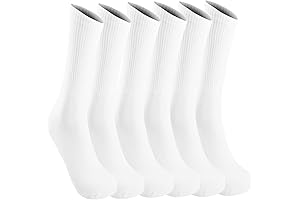 SmithKing Breathable Cotton Moisture-Wicking Socks | 6-Pack