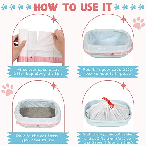 50 sacos de caixa de areia para gatos jumbo 104 x 45 cm forros de areia para gatos forros de panela