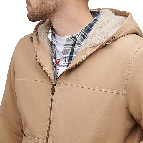 Image of Levi's Men's Workwear Cotton Canvas Hooded Bomber Jacket