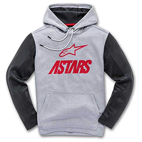 Sweat à capuche Alpinestars Converge gris et rouge taille XXL pour homme