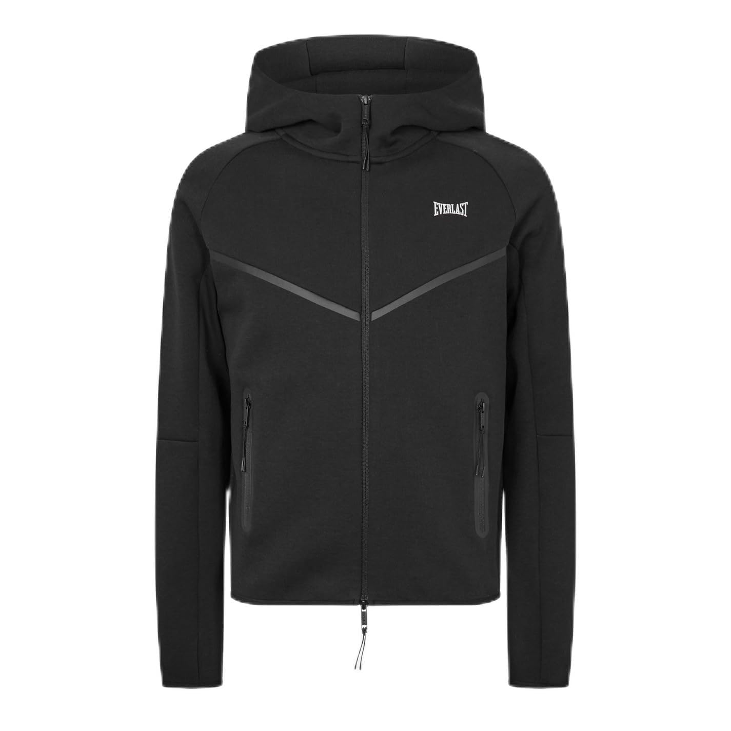 Everlast Men's Black Elite Hood Long Sleeve Cotton L