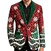 Christmas Blazer for Men Vintage Corduroy, Suit Jacket Slim Fit Fashion Casual Sport Coat, with Pockets (#B,3X-Large)