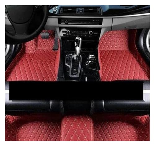 Tapis de sol voiture en cuir bordeaux haut de gamme pour Peugeot 4008 2012-2017