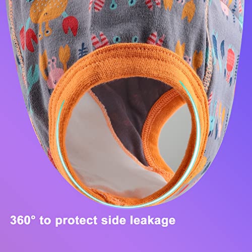 Image of MooMoo Baby 8 Packs Potty Training Pants Cotton Absorbent Training Underwear for Toddler Boy and Girls 2T-9T
