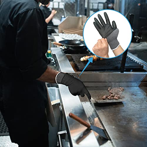 Evridwear Cotton Work Gloves Light-Duty String Knit Bbq Glove Liner For Outdoor Cooking, Painting, Gardening Men & Women 10 Pairs (Grey, Large) #TOP7