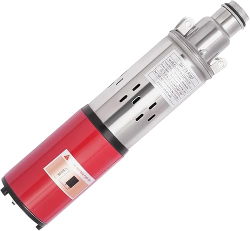 Miniatura 9 de Bomba sumergible de pozo profundo, bomba de agua de acero inoxidable de 12 V 250 W, flujo de 6.6 GPM, elevación de 98 pies, para riego de ranchos de