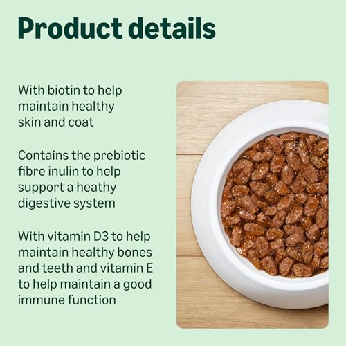 by Amazon Grain-Free Complete Balanced Wet Food for Adult Cats, Meat Selection in Jelly, 4.8 kg (48 pouches of 100g) - Image 2