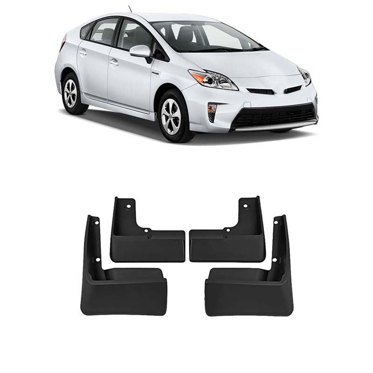 BXQDAM Car mud flaps,Compatible with Toyota Prius 2010-2015,Car exterior accessories
