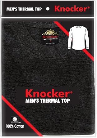 Knocker Men's Medium Weight Waffle Pattern Thermal Shirt