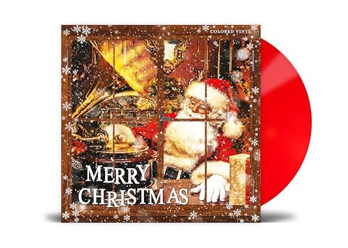 Merry Christmas Vinyle Coloré - version Rouge (LP Remasterisé) Louis Armstrong, Mahalia Jackson, Frank Sinatra, Miles Davis Sextet
