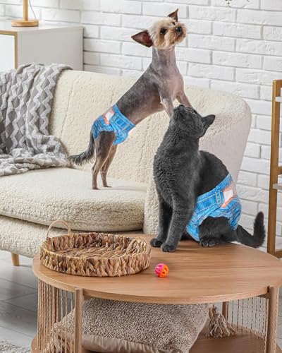 Image of Pet Soft Dog Diapers Female, Disposable Dog Diapers, Cat Diaper for Female Cats, Puppy Diaper,XS 20 Counts