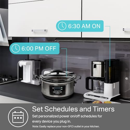 image for Kasa Smart Plug KP200, In-Wall Smart Home Wi-Fi Outlet Works with Alex