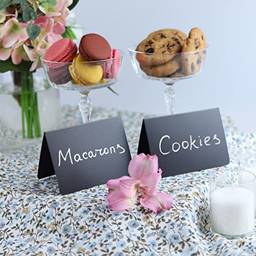 Set Of 10 Double-Sided Small Chalkboard Signs 3X4 Inches - Food Signs For Party Buffet, Mini Chalkboard Sign, Food Display Card, Tabletop Chalkboards For Kitchen, Standing Menu Boards For Wedding #TOP3